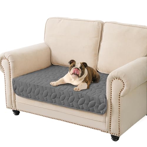 Ameritex Waterproof Pet Bed Cover Anti-Slip Dog Bed Blanket for Sofa and Furniture Waterproof New Pattern Design (Darkgrey, 30x53 Inch (Pack of 1))