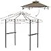Grill Gazebo Replacement Roof - ABCCANOPY 5x8 Double Tiered BBQ Canopy Top Cover, Outdoor Grill Tent Roof for #L-GZ238PST-11 (Beige)