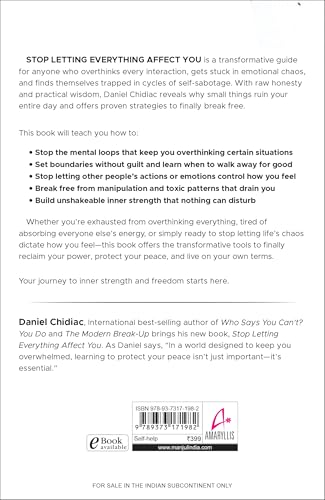 Image of Stop Letting Everything Affect You: How to break free from overthinking, emotional chaos, and self-sabotage