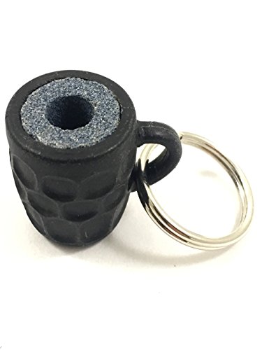 BumperNets Beer Mug Barrel Steel Tip Dart Sharpener Stone with Key Chain