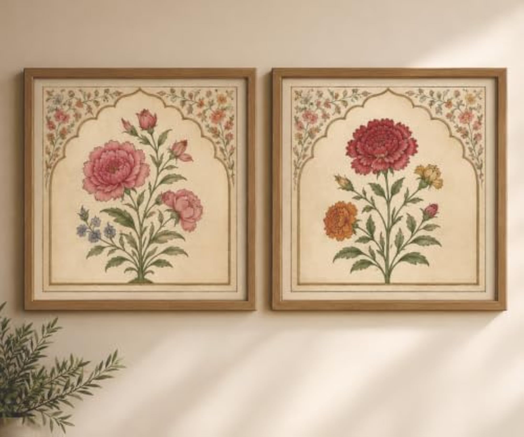 Set of 2 Square Photo Frames, Durable Picture Frames for Wall