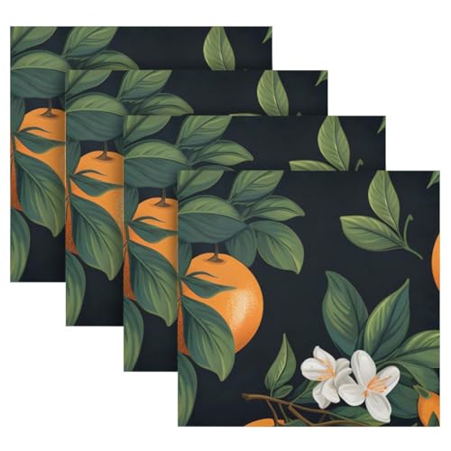 Servilletas de tela naranja 6 pcs 20x20 pulgadas miniatura 7