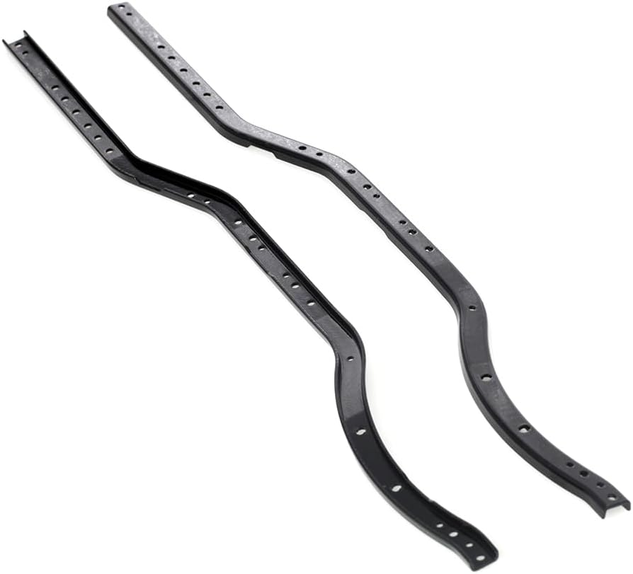 LCX 1/10th RC Crawler Car Stainless Steel Chassis Frame Rail Chassis Rail Set for RC Car Axial SCX10 II, Upgrades Parts Accessories