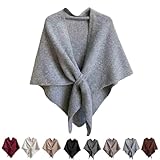 【Forme fonctionnelle】 : la forme triangulaire allongée de ce châle pour femme, avec sa boucle qui agit comme un bouclier chaud, offre une excellente couverture pour vos épaules et votre dos. Il est idéal pour rester au chaud par temps froid ou venteux.