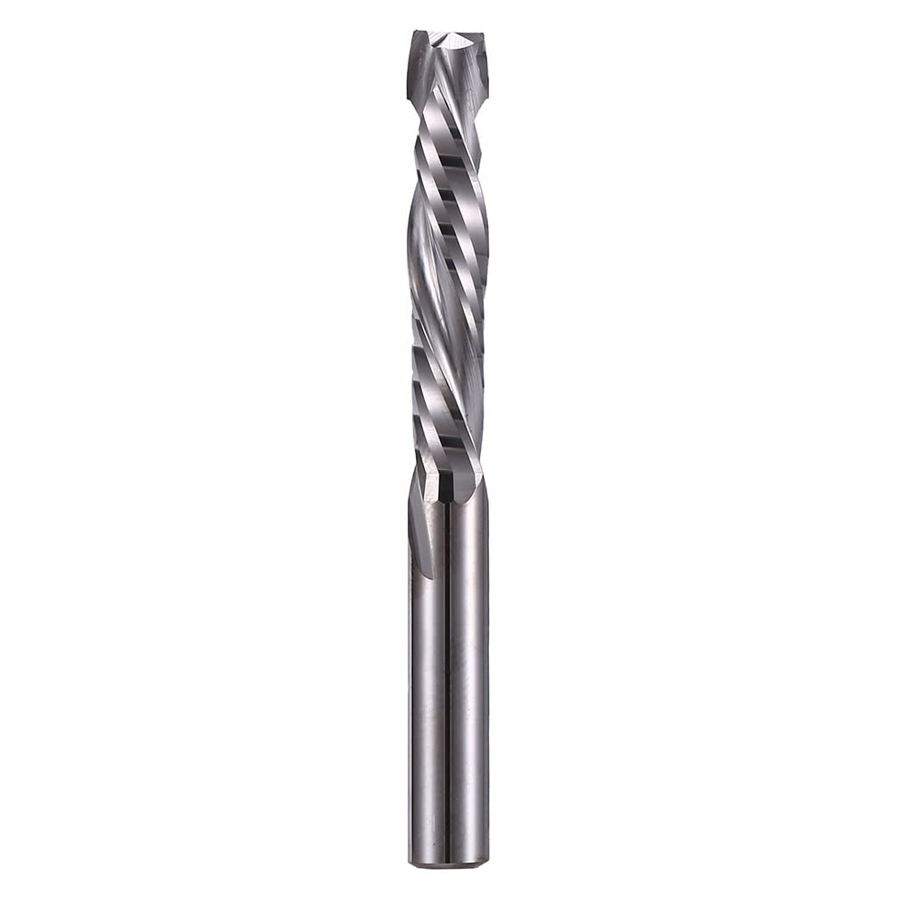 EU_HOZLY Frez spiralny Up&Down do cięcia 6 mm, trzpień 6 mm, długość cięcia 32 mm, frez trzpieniowy CNC do rzeźbienia w drewnie, grawerowania, 2 szt