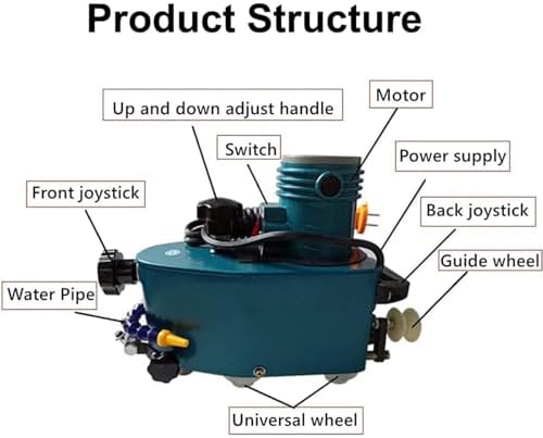 110V 800W Electric Small Glass Edging Machine Glass Grinder 8000r/min Straight Round Bevelled Glass Edging Grinder Glass Acryl Marble Ceramic Polishing Machine 28×15×24cm