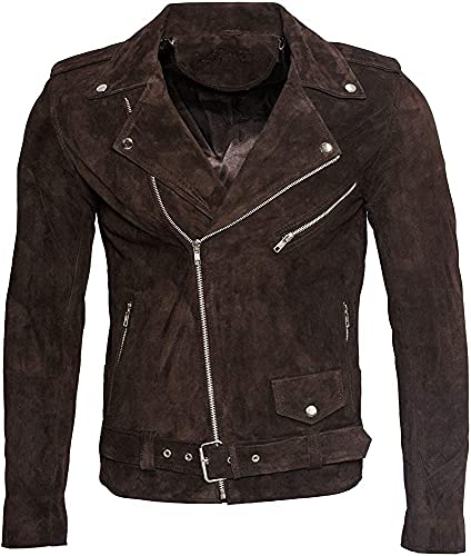 Image of Men Leather Jacket - Lambskin Winter Vintage Motorcycle Biker Jacket, Coat Soft & Stylish Moto Ride & Racing Jacket's