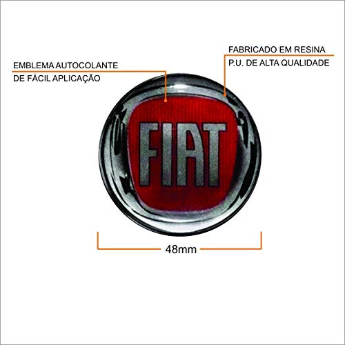 Jogo Calota Aro 14 Europa Premium Fiat + Emblema Resinado (Palio Uno Punto Linea Strada Idea Siena F