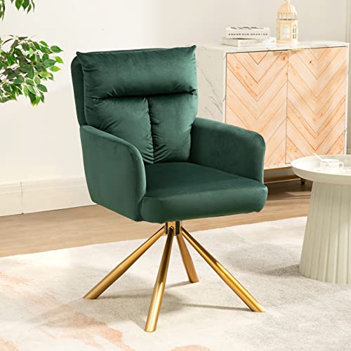 Homedot Cozy Accent Chair Swivel Home Office Chair Upholstered Living Chair Ergonomic Design Stylish Single Sofa Chair With Durable Metal Legs For Club,Home,Office #TOP9
