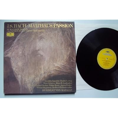 Matth&auml;us Passion - St. Matthew Passion. Herbert von Karajan, Janowitz, Ludwig, Schreier, Laubenthal, Fischer Dieskau, Berry, Diakov Stereo