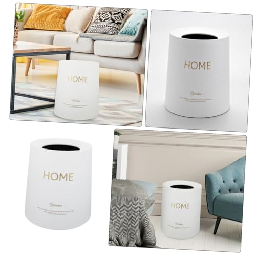 Caneca de basura plástica doble capa blanca 12 L miniatura 4