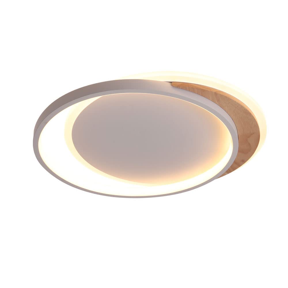 Plafonnier nordique tricolore 24W rond et moderne pour éclairage salon