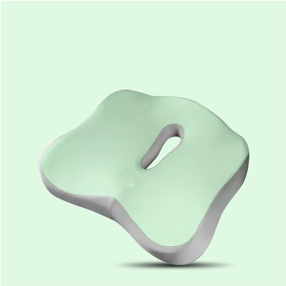Coussin Siège Rehausseur pour MG HS 2018-2025, Avant SièGe Antidérapant Tampon Conducteur Siege Fessier Soutien Confortable Accessoires,H/Green