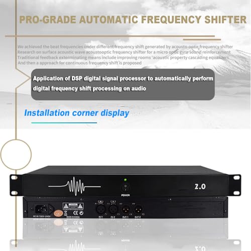 Supresor profesional de retroalimentación Hi-fi, procesador de audio digital, supresor anti-aullido para micrófono, anti-aullido digital automático de 5 niveles, para escenario, conferencias y KTV miniatura 2