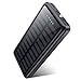 Produktbild HETP 30800mAh Power Bank, 15W Solar Powerbank 3.0A USB C Output & Input,3 Outputs Externer Akku mit Taschenlampe Wasserdicht Staubdicht Kompatibel mit iPhone 14/13/12,Samsung Huawei-Grau und schwarz