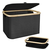 Panier à Linge 70L - Panier Avec Poignée,Pliable & Tient Debout,Pour Le