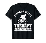 altri vanno alla terapia vado in bicicletta biciclette maglietta