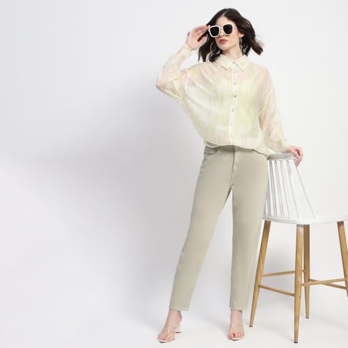 Image of Madame Straight Fit Cotton Denim