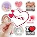 Mother's Day Stickers |50Pcs Love Mother Waterproof Vinyl Decals for Water Bottles Laptop Luggage Cup Computer Mobile Phone Skateboard Guitar Helmet Snowboard Décor