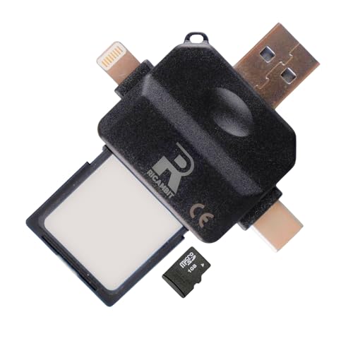 Lettore SD per iPhone e Android OTG – USB-C, USB-A