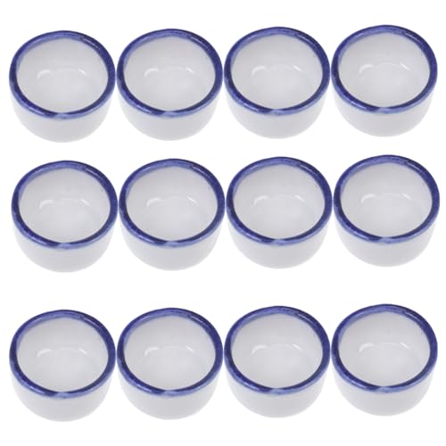 LEDMOMO 小型爬虫類用水飲み場 12個セット 磁器製 滑らかな表面 多目的給水器 ベビー爬虫類とクモ用 水槽や飼育環境に