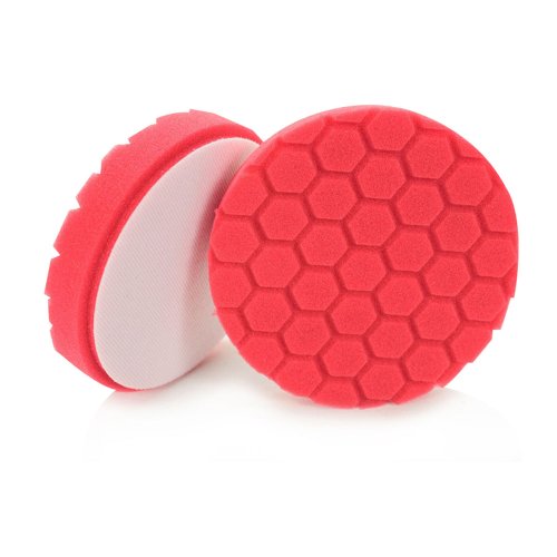 Chemical Guys BUFX_107HEX5 BUFX_107_HEX5 Hex-Logic Ultra Light Finishing Pad Red (5.5 Inch Pad Made for 5 Inch Backing Plates) 1 Pad Included