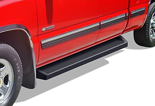 Estribos APS Running Boards 6in Negro para Silverado Sierra miniatura 4