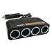 Wagan 4-Way 12V Automotive Socket Splitter and Extender, Cigarette Power Splitter