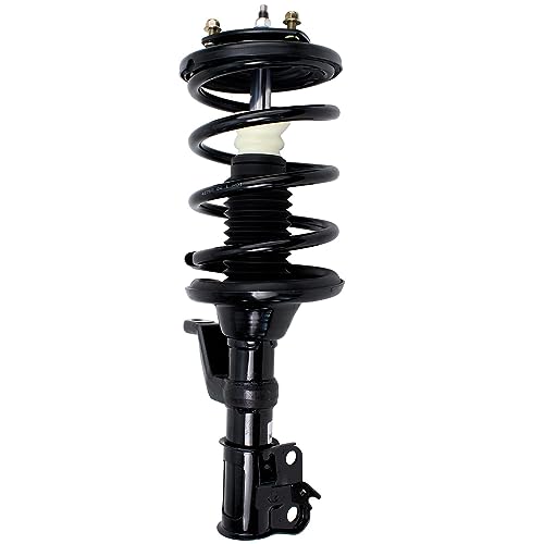 Image of Detroit Axle - 2pc Front Struts for 2003-2011 Honda Element, Complete Strut w /Coil Spring Assembly 2004 2005 2006 2007 2008 2009 2010 Replacement Suspension Struts Shocks Assembly