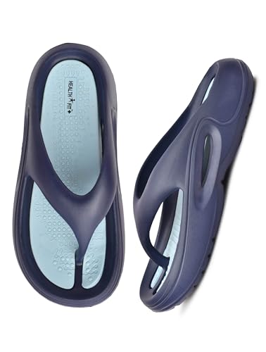 Image of HEALTH FIT Extra Soft Premium Slippers with Soft Acupressure Comfortable & Light Weight Stylish & Anti-Skid Classic Ultra Soft Casual Waterproof & Everyday Flip Flops HF147