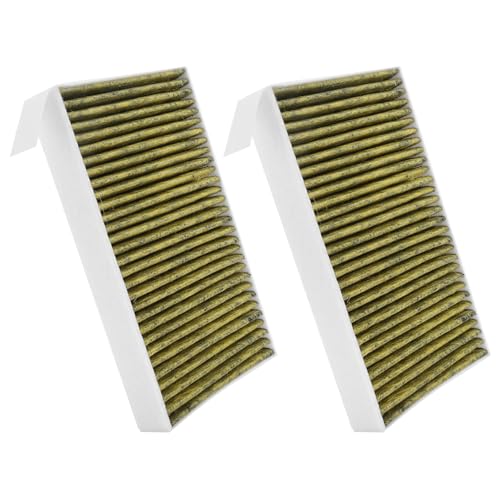 Quystetes Reemplazo de Filtro de Aire Acondicionado Modelo 3 de 2 Uds para Modelo 3 y con Filtro de Aire de Coche de CarbóN Activado