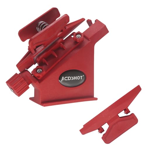Archery Fletching Jig for Arrows with Straight & Helical Clamps, Adjustable Arrow fletching Tool Vanes Feathers Sticker Tool for DIY Arrow Crossbow Bolts (Red)