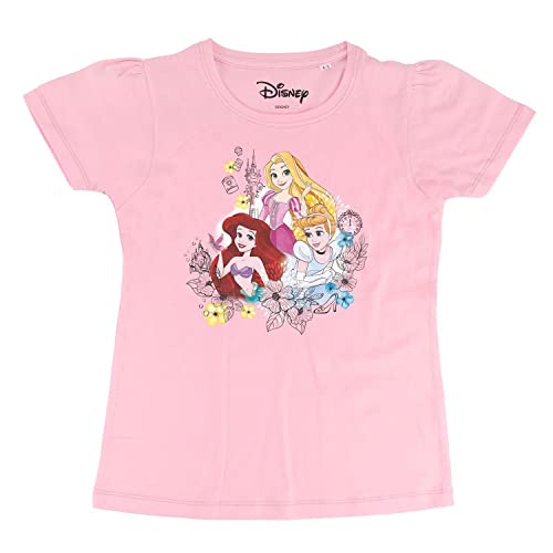 Image of Disney Princess Girl's Character Print Regular Fit Tshirt
