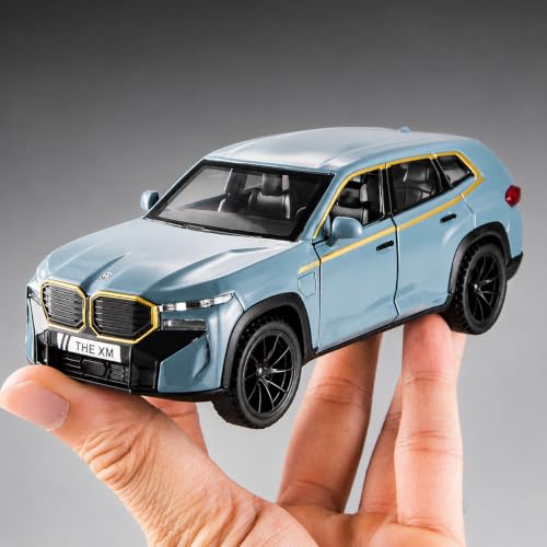 Image of Invite 1:32 Scale B-M-W XM Die-Cast Metal Toy Car with Sound & Light, Pull Back Action, Opening Doors, Hood & Trunk, Alloy Model Car for Kids & Collectors-Multicolor
