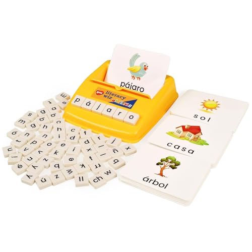 BOHS Juego Educativo de Alfabetización en Español   60 Tarjetas de Palabras en Minúsculas   Ideal para Aprendizaje de Idiomas en Preescolar y Mejora de Lectura