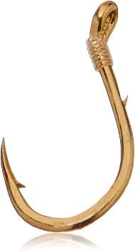 Gamakatsu 04707 Single Egg Snelled Hooks 10 Pack, Size 6, Gold