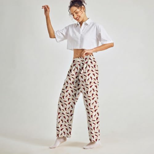 Image of Pepe Jeans Women's Printed Cotton Spandex Regular Fit Pyjama Bottoms | Comfortable Stretch Pyjama for Sleep & Lounge Wear | Soft Breathable Fabric | Elastic Waistband with Drawstring | All-Day Comfort