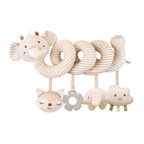 Baby Spiral Plush Toys,Stroller Toy Stretch & Spiral Toy Car