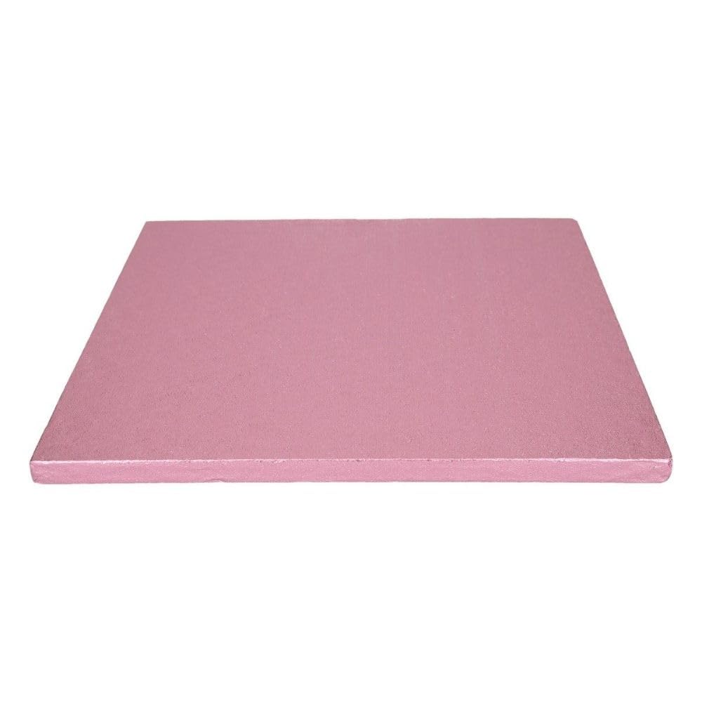 The Cake Decorating Co. Pink Baby Square Drum Cake Board