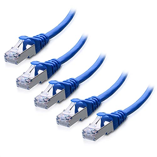Cable Ethernet Cat6 5 ft Paquete x5 Azul miniatura 3