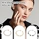 Landrain 6 Stück Anxiety Ring, Anti Stress Ring Gold, Skills Ringe