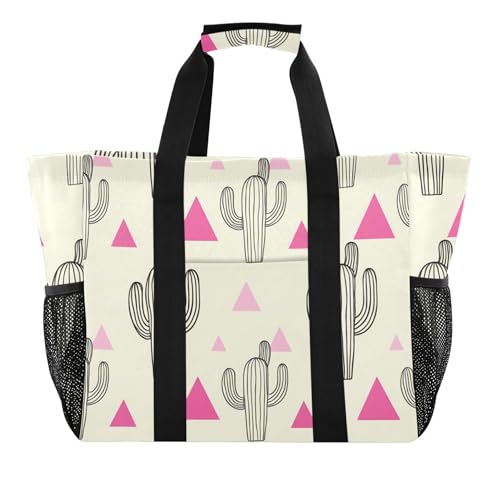Sac de plage en toile imperméable Cacti pour ranger toutes vos affaires