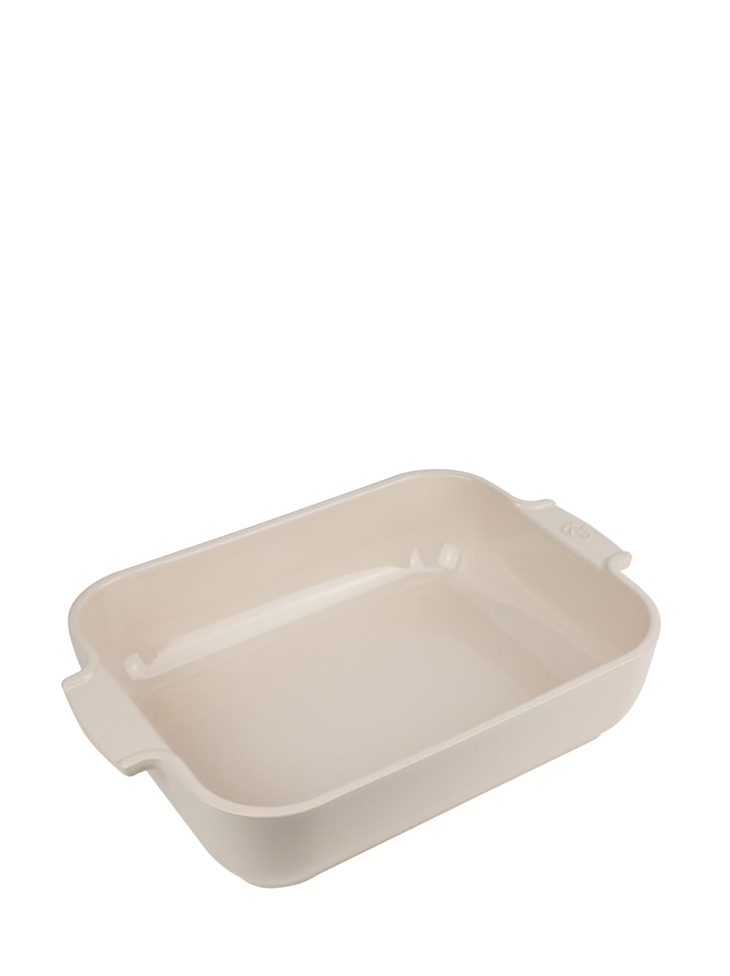 Appolia Rectangular Oven Dish 32cm Ecru. Ceramic. Mechanical and Thermal shock resistant. -20° to 250°C. Ergonomic handles.10 year warranty. Made in France.