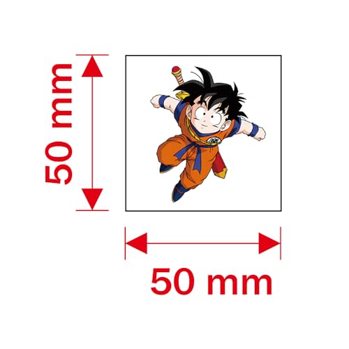 40Sheets Cute Dragon Ball Temporary Tattoos for Kids Birthday Party Favors, Dragon Ball Cartoon Decoration Sticker Gifts for Girl Boys Home Activity Class Prizes Carnival Christmas Rewards