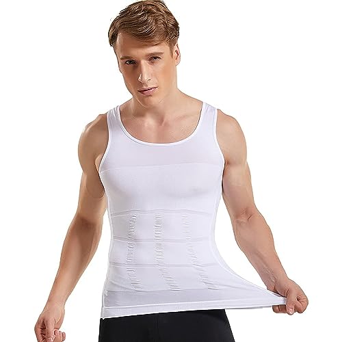ADA® Premium Men's Compression Tank Top, Slimming Body Shaper Vest, Tummy Control Undershirts for Men