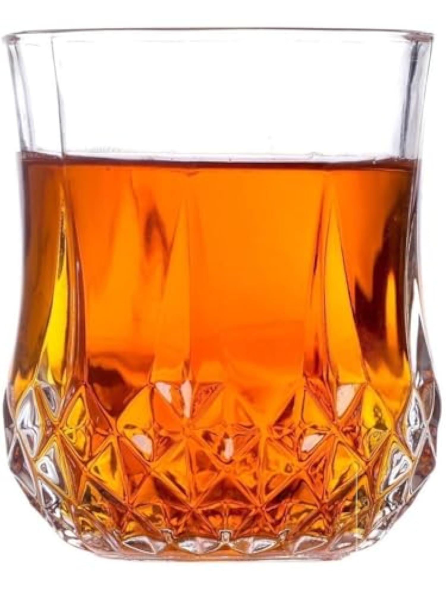 Clear Elegance Glass Drinking Cups Pack of 8, 200 ml