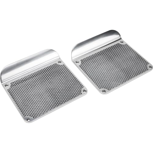 Cubiertas laterales de aluminio pulido para estribos, par miniatura 1