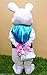 Plush Easter Bunny Adult Costume Rabbit Halloween Mascot Costume, M 5'7