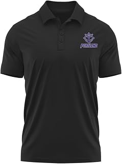 Official NCAA Collegiate Men's Polo Sport Short Sleeve Shirt Left Chest Logo Black Collection
