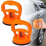 VTYTZZ 2 Stück Beulenzieher Auto,Beulen Reparaturset Auto,Auto Dent Saugnapf,Dellen Reparaturset Auto,Dellenzieher,Saugnapf,Saugheber,Für Die Reparatur Von Autodellen,Glas,Bildschirm,Fliesen(Orange)